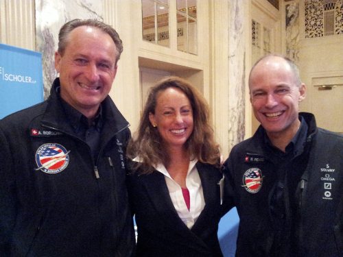 In the tone of realizing dreams, and being an inspiration for the Wall Street financial world at REFF Wall Street our friends André and Bertrand, the Pilot's of the Solar Impulse airplane teamed-up for a game changing keynote speech.